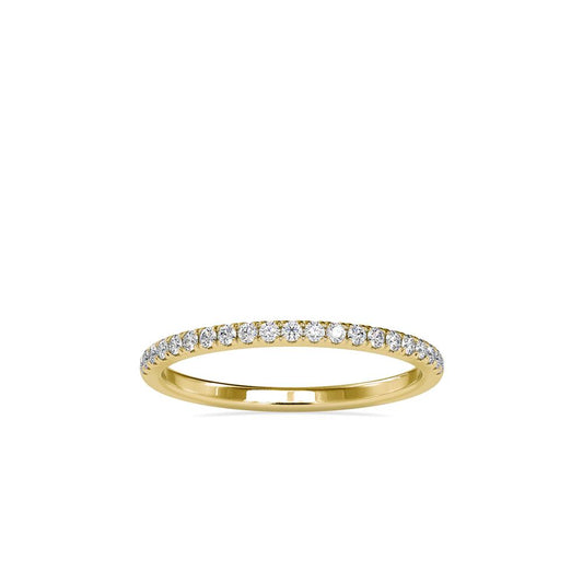Petite French Pave Diamond Wedding Band