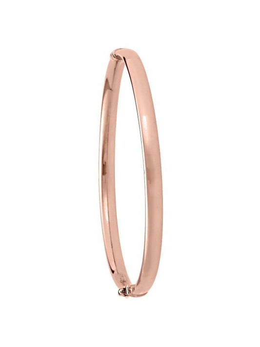 PINK GOLD HIGH POLISH HOLLOW BANGLE