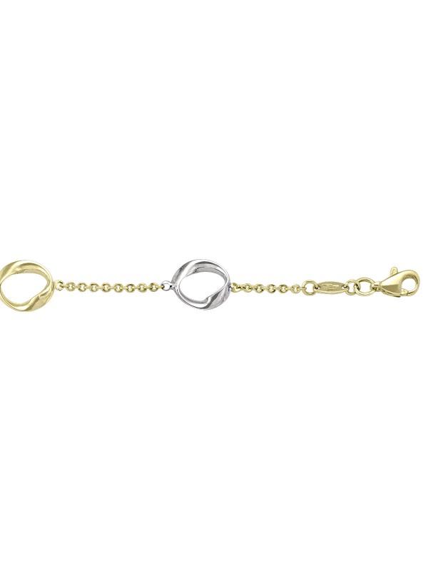 TECA249 - TWO TONE FANCY HOLLOW LINK