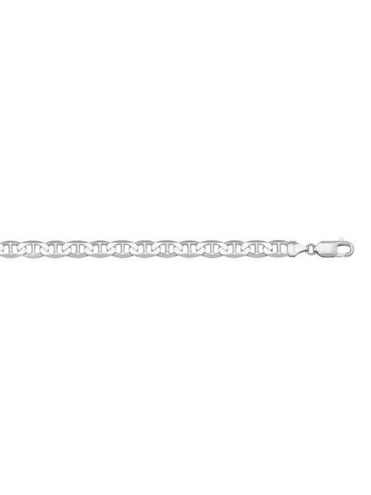 N1042 - WHITE GOLD SOLID FLAT ANCHOR LINK