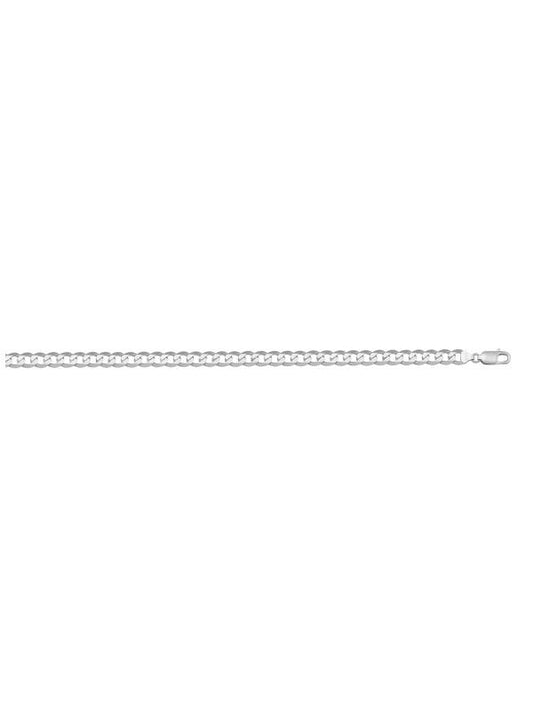 N202W - WHITE GOLD SOLID OPEN LINK