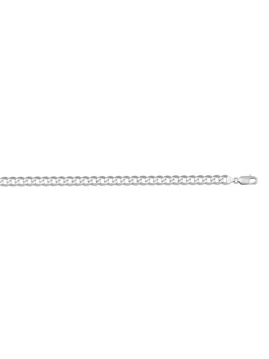N203W - WHITE GOLD SOLID OPEN LINK