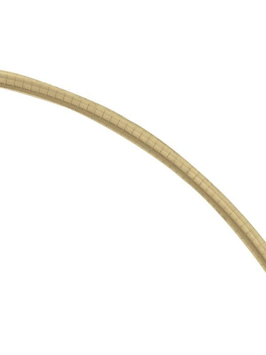 N2911 - TWO TONE REVERSIBLE OMEGA NECKLACE