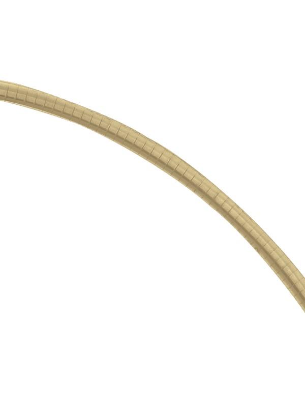 N2910 - TWO TONE REVERSIBLE OMEGA NECKLACE