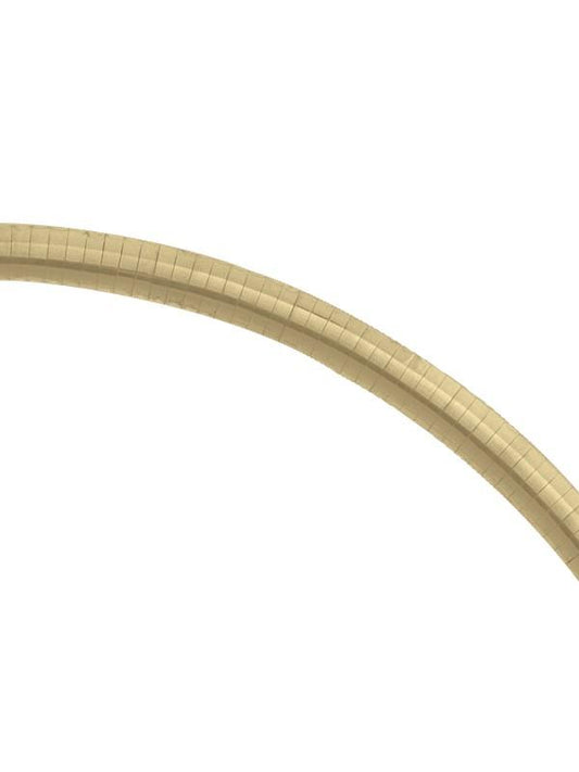 N2912 - TWO TONE REVERSIBLE OMEGA NECKLACE