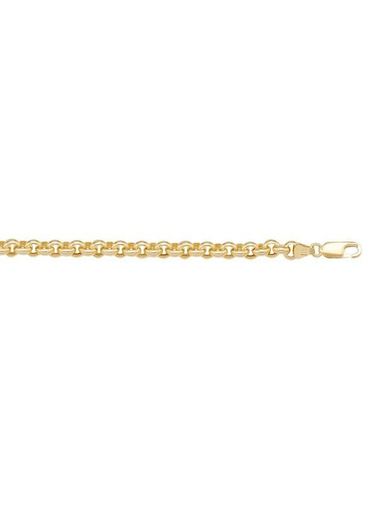 N608 - YELLOW GOLD HOLLOW ROLO LINK