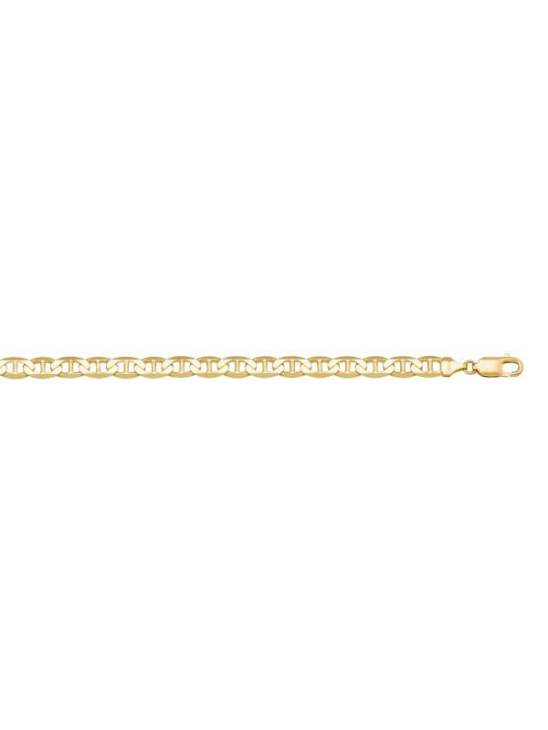 N722 - YELLOW GOLD HOLLOW FLAT ANCHOR LINK