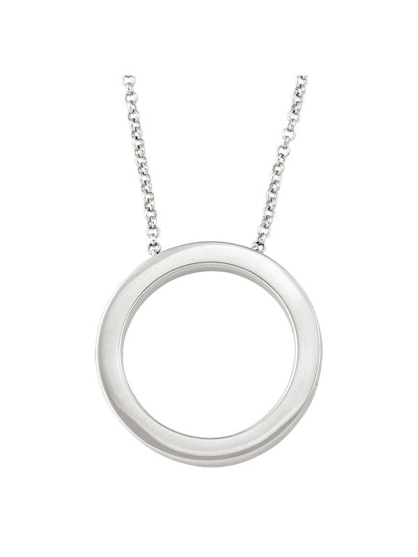 SVX36 - STERLING SILVER CIRCLE PENDANT