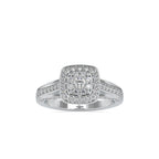 SKU: 0001 (22K) Rose Gold Double Halo Split Shank Engagement Ring