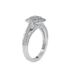 SKU: 0001 (18K) Rose Gold Double Halo Split Shank Engagement Ring
