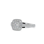 SKU: 0001 (10K) Rose Gold Double Halo Split Shank Engagement Ring