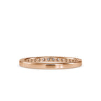 SKU: 0003 (22K) Classic Half-Pave Diamond Band in Rose Gold