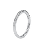 SKU: 0003 (22K) Classic Half-Pave Diamond Band in Rose Gold