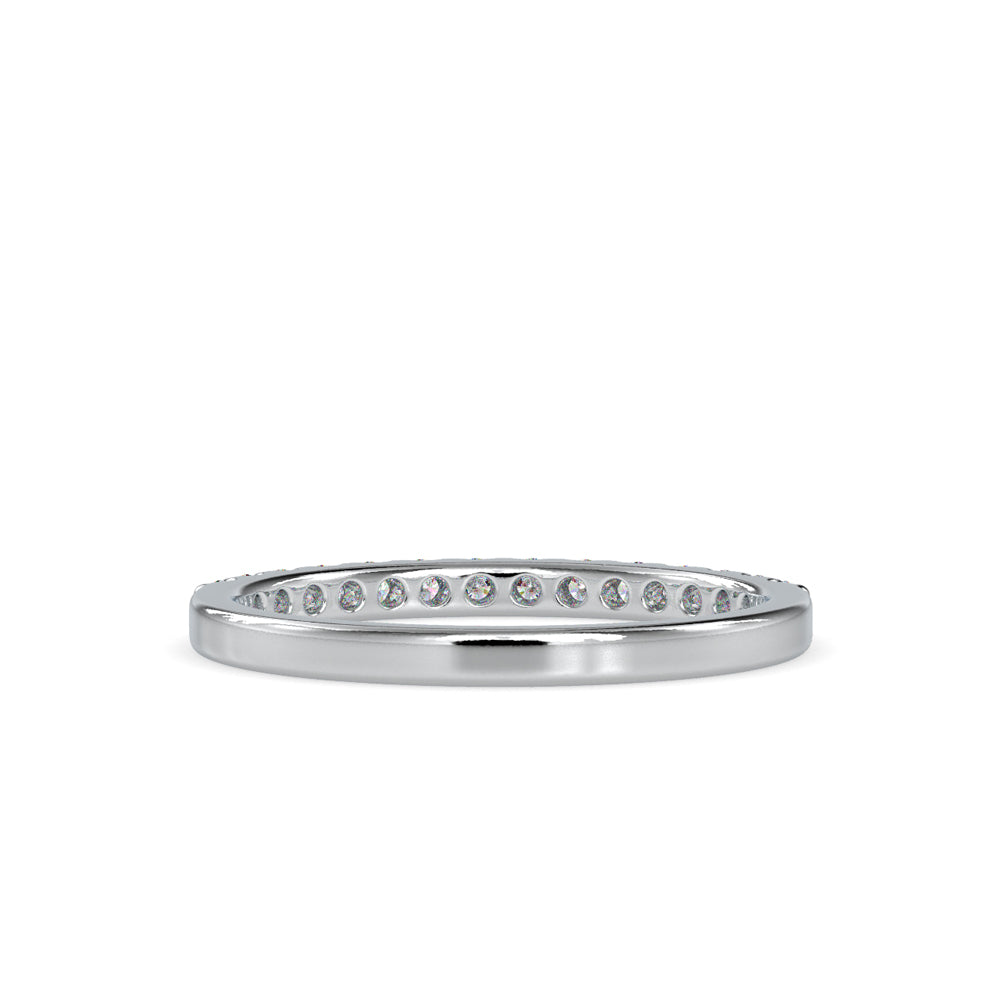 SKU: 0003 (18K) Classic Half-Pave Diamond Band in Rose Gold