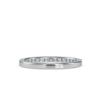 SKU: 0003 (22K) Classic Half-Pave Diamond Band in Rose Gold