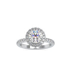SKU: 0005 (18K) Round Diamond Engagment Ring in Rose Gold.
