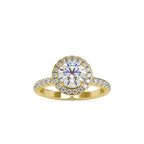 SKU: 0005 (10K) Round Diamond Engagment Ring in Rose Gold.