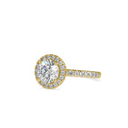 SKU: 0005 (10K) Round Diamond Engagment Ring in Rose Gold.