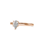 SKU: 0006 (10K) Pear  Shape Dainty Engagment ring in Rose Gold.