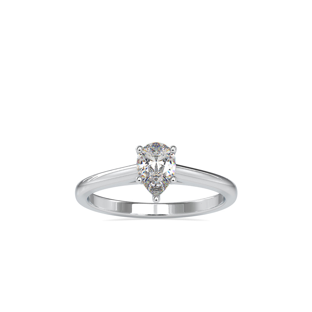 SKU: 0006 (14K) Pear  Shape Dainty Engagment ring in Rose Gold.