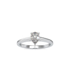 SKU: 0006 (10K) Pear  Shape Dainty Engagment ring in Rose Gold.