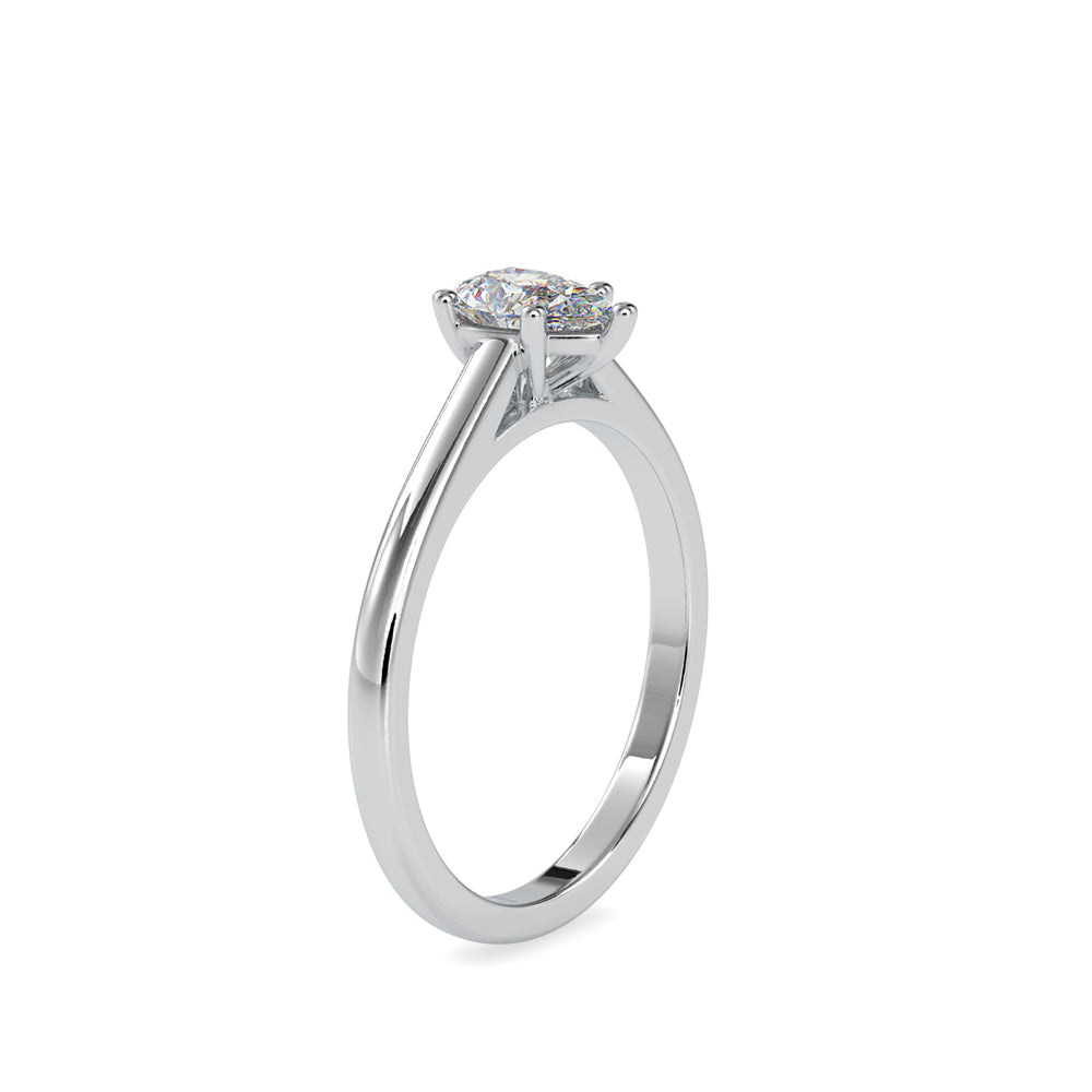 SKU: 0006 (14K) Pear  Shape Dainty Engagment ring in Rose Gold.