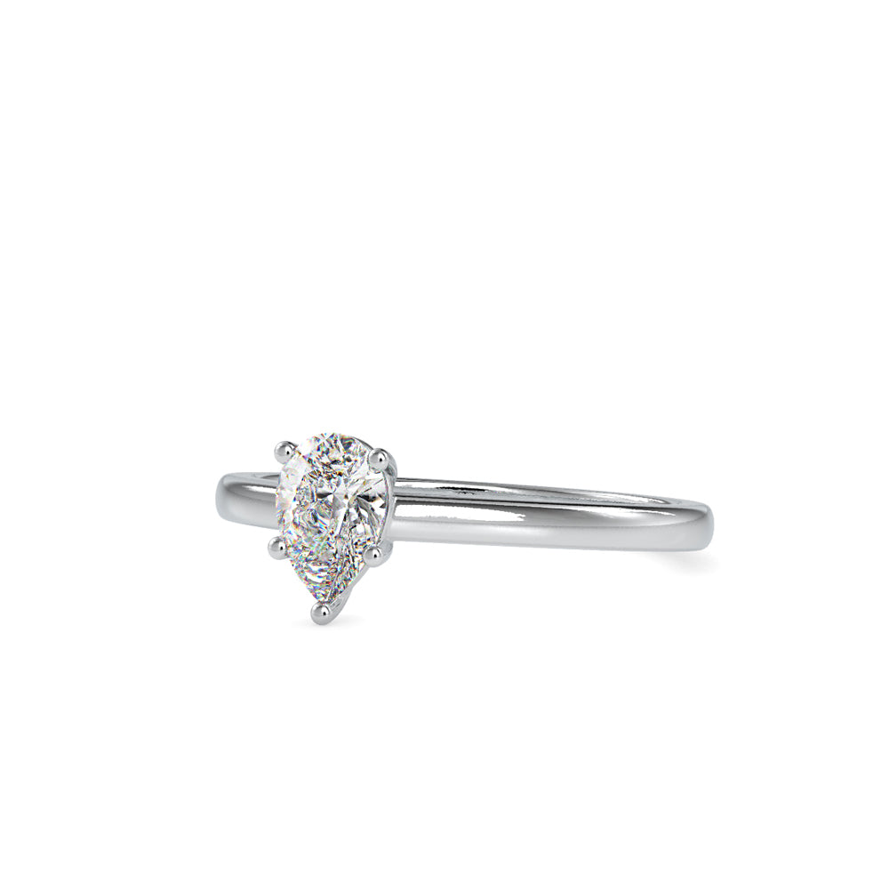 SKU: 0006 (14K) Pear  Shape Dainty Engagment ring in Rose Gold.