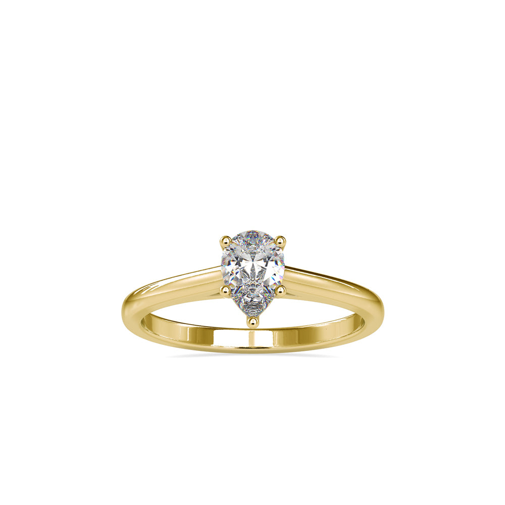 SKU: 0006 (22K) Pear  Shape Dainty Engagment ring in Rose Gold.
