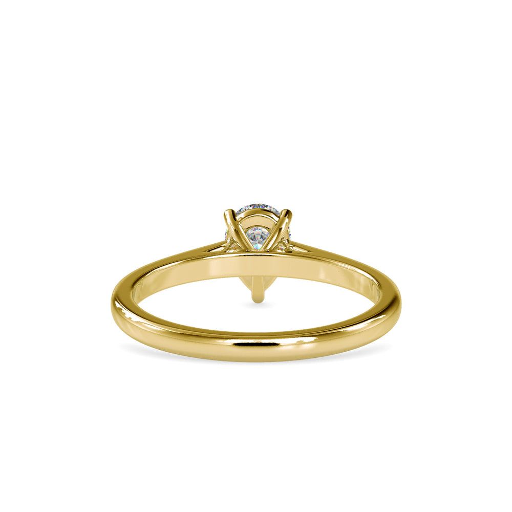 SKU: 0006 (10K) Pear  Shape Dainty Engagment ring in Rose Gold.