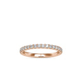 SKU: 0007 (18K) Diamond-Accent Wedding band in Rose Gold.