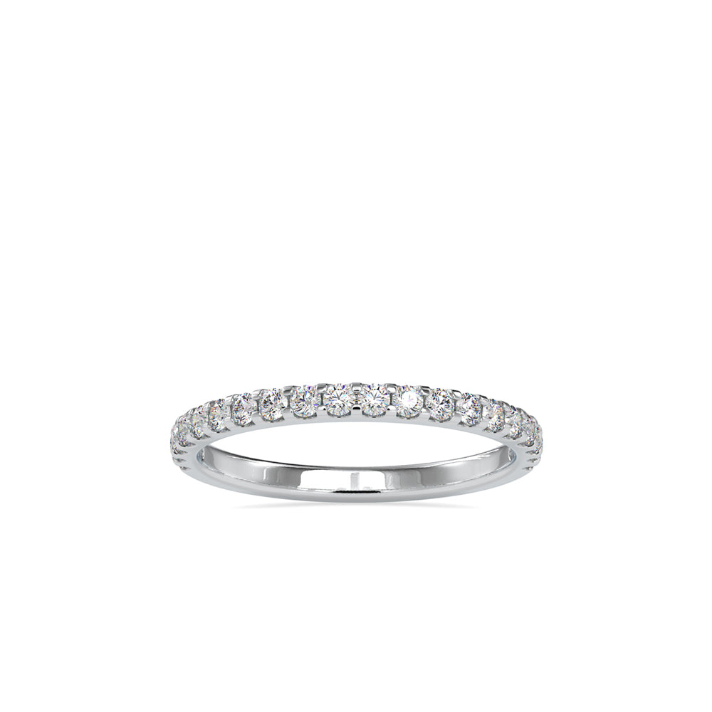 SKU: 0007 (18K) Diamond-Accent Wedding band in Rose Gold.