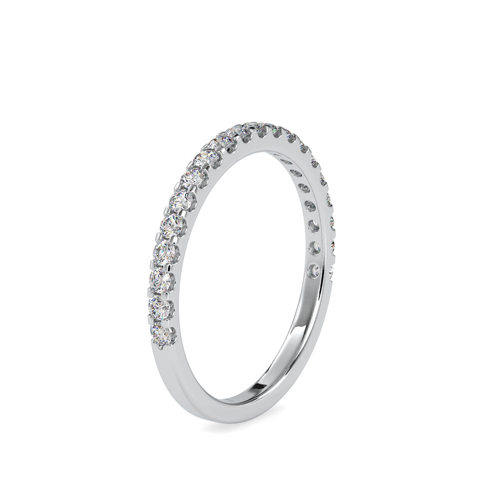 SKU: 0007 (22K) Diamond-Accent Wedding band in Rose Gold.