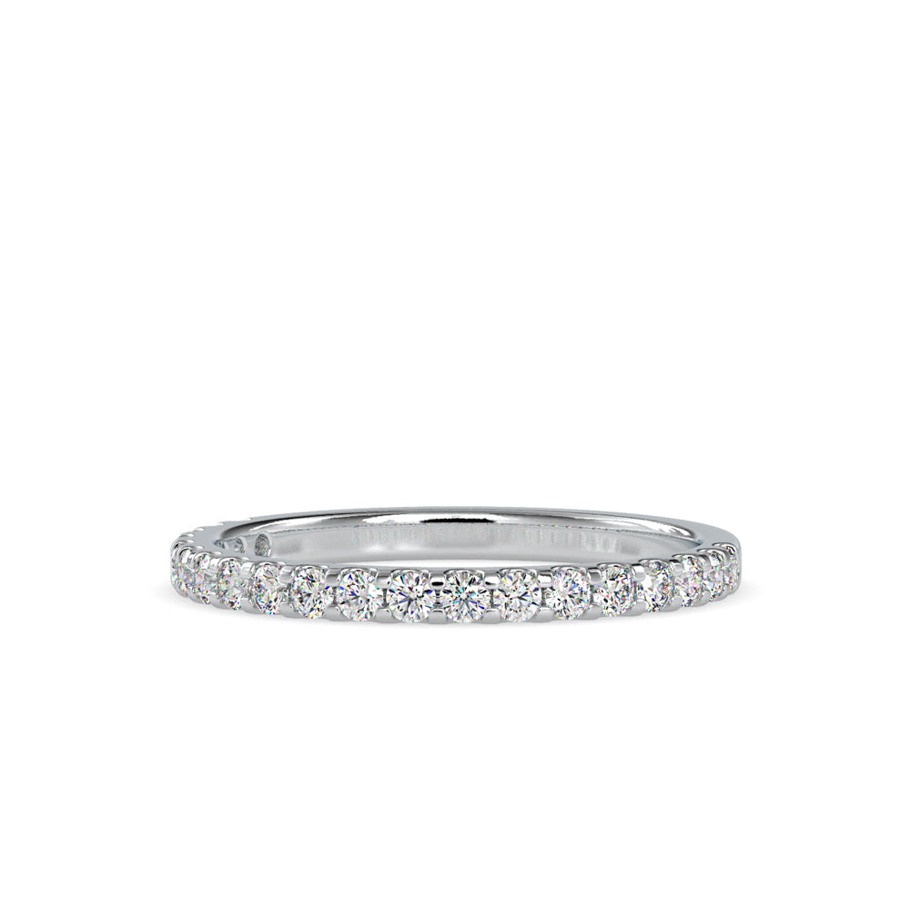 SKU: 0007 (14K) Diamond-Accent Wedding band in Rose Gold.
