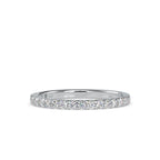 SKU: 0007 (14K) Diamond-Accent Wedding band in Rose Gold.