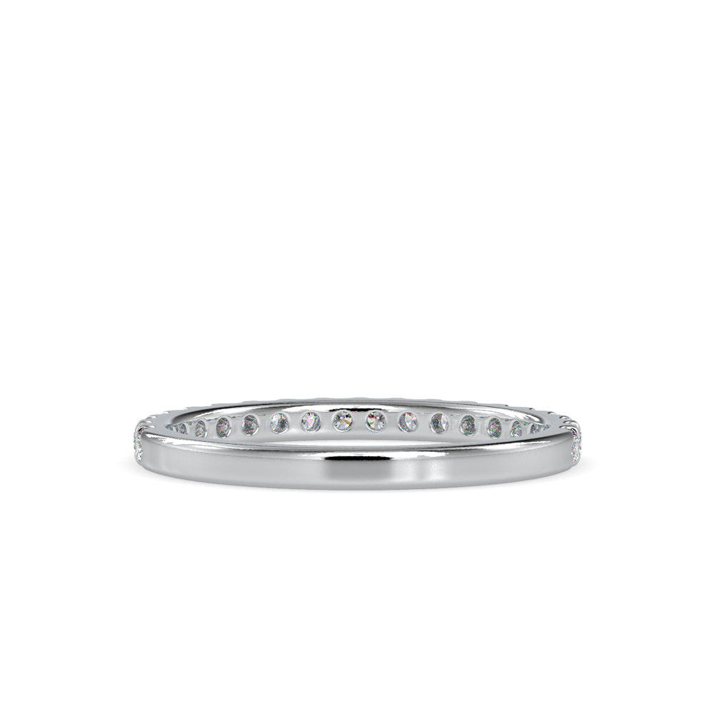 SKU: 0007 (18K) Diamond-Accent Wedding band in Rose Gold.