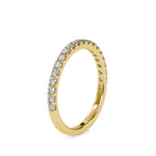 SKU: 0007 (18K) Diamond-Accent Wedding band in Rose Gold.