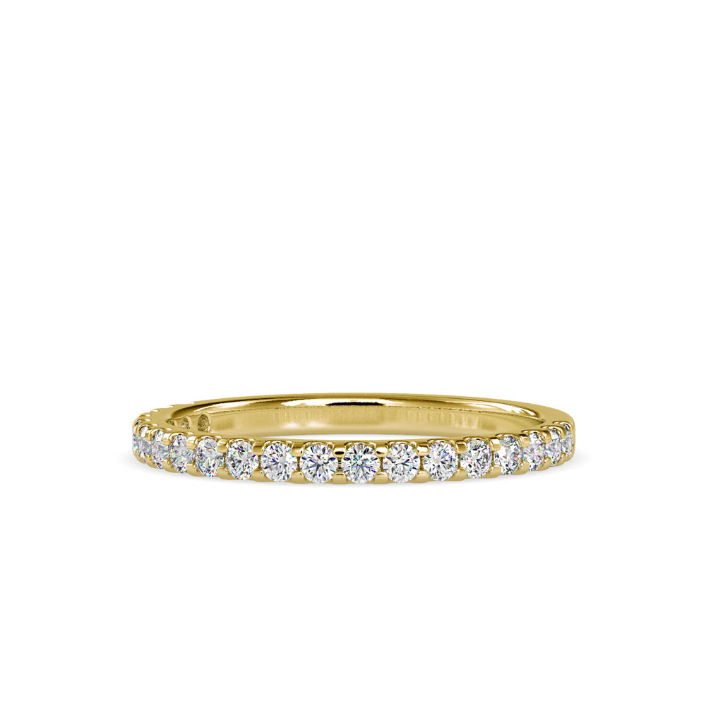 SKU: 0007 (10K) Diamond-Accent Wedding band in Rose Gold.