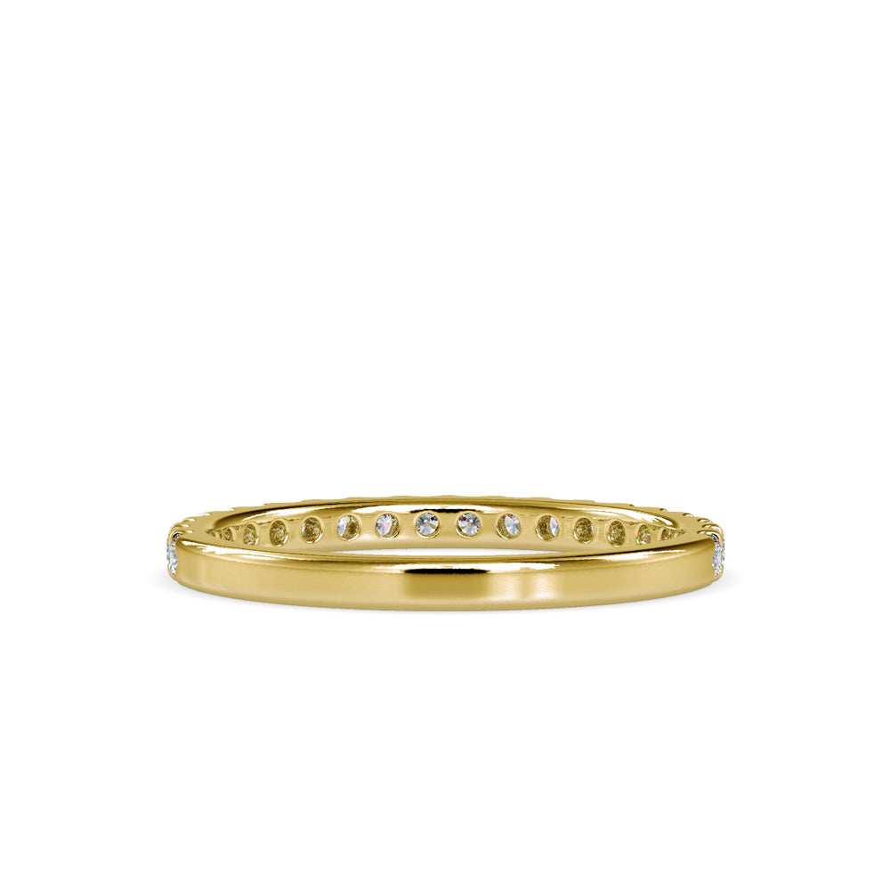 SKU: 0007 (22K) Diamond-Accent Wedding band in Rose Gold.