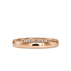 SKU: 0008 (14K) Timeless Diamond Band in Rose Gold.