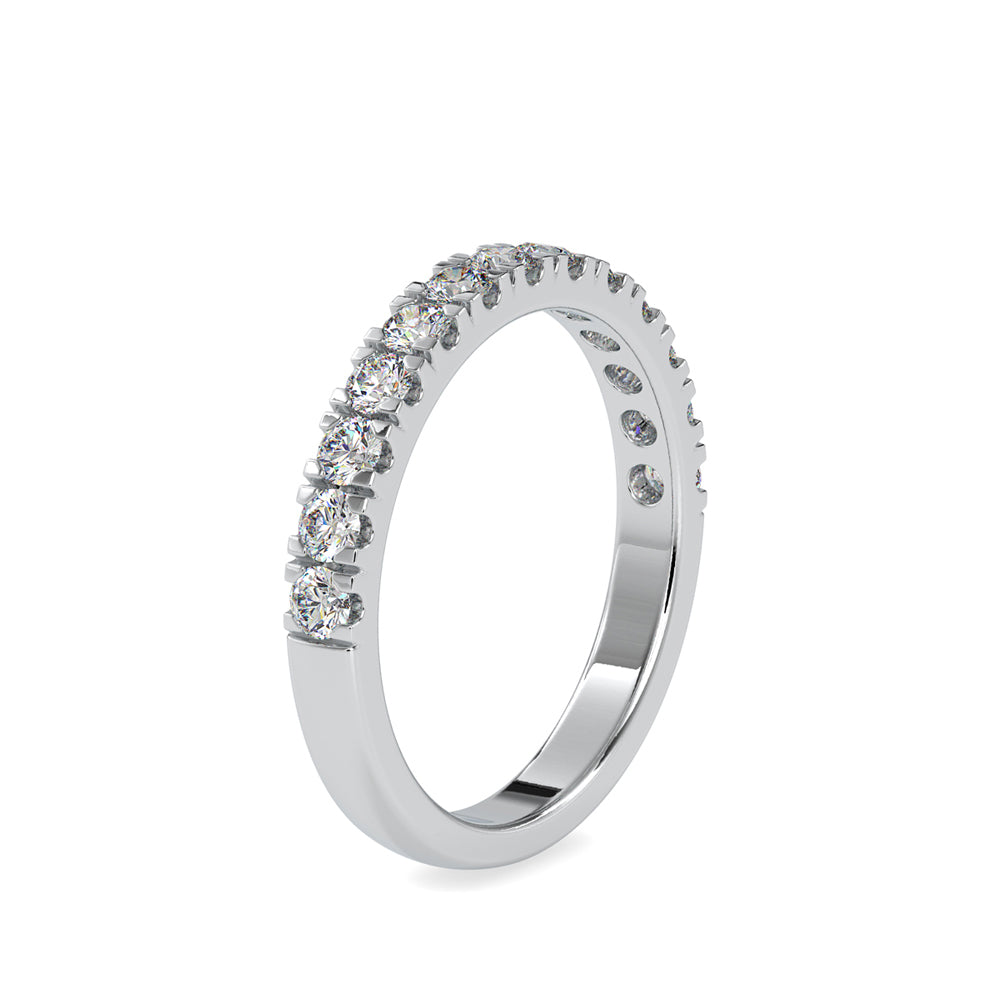 SKU: 0008 (10K) Timeless Diamond Band in Rose Gold.