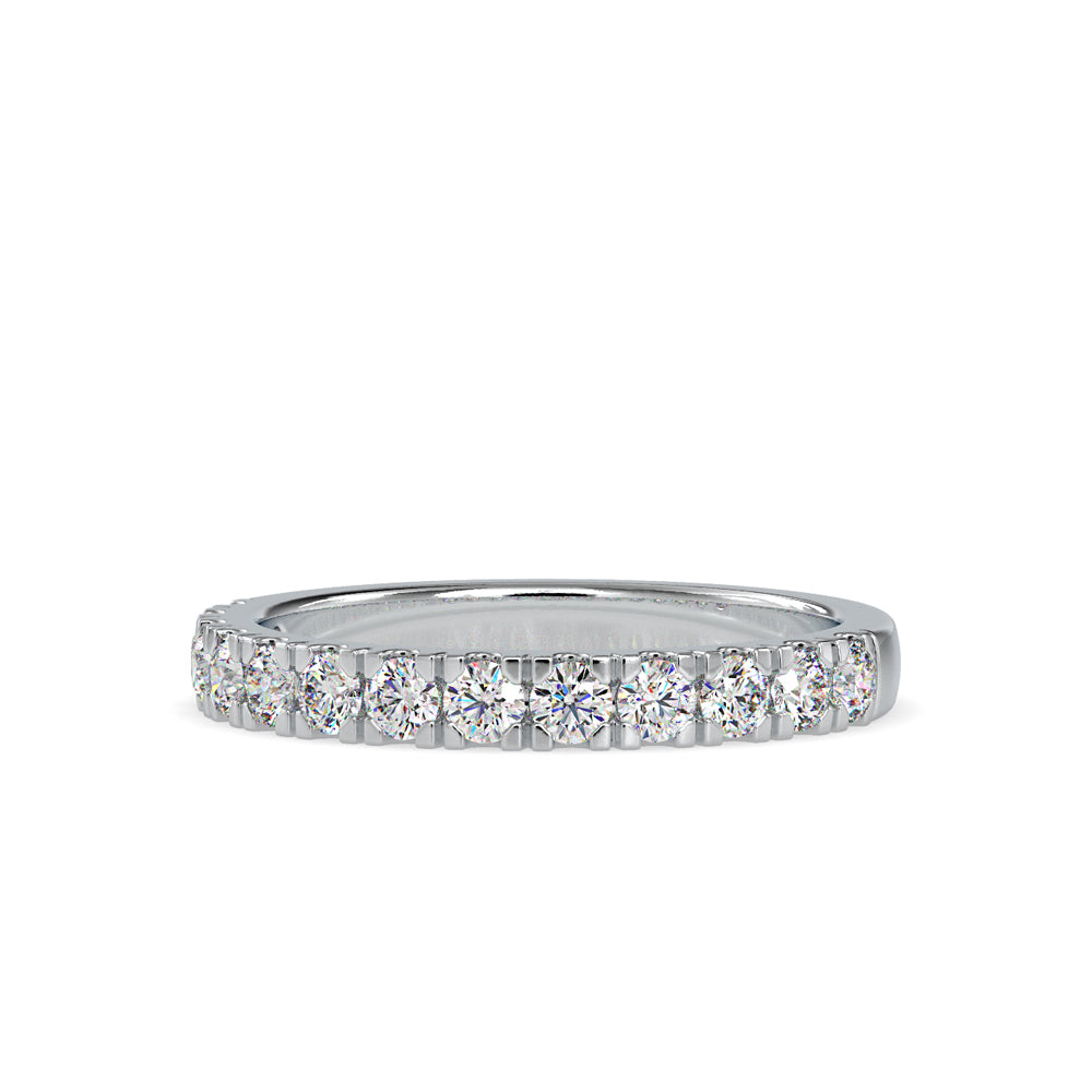SKU: 0008 (10K) Timeless Diamond Band in Rose Gold.
