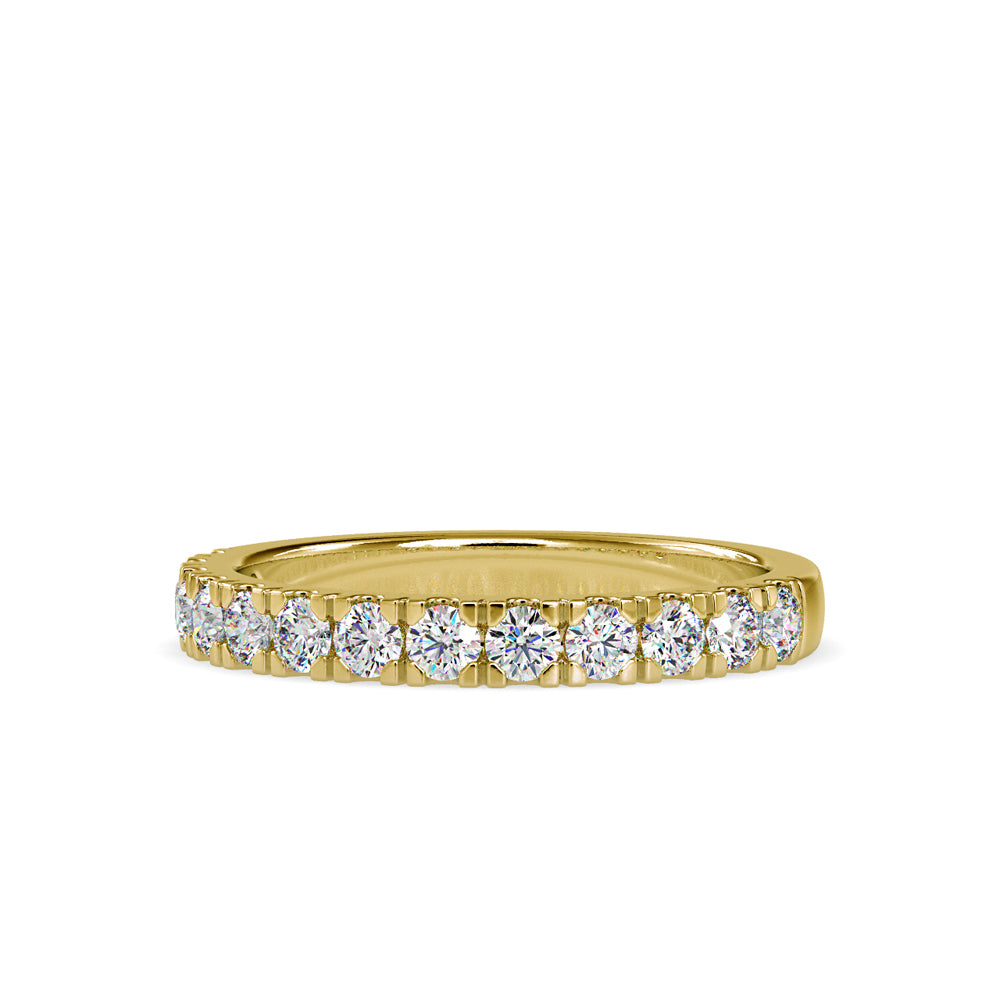 SKU: 0008 (14K) Timeless Diamond Band in Rose Gold.