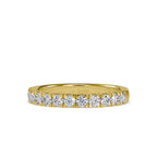 SKU: 0008 (14K) Timeless Diamond Band in Rose Gold.