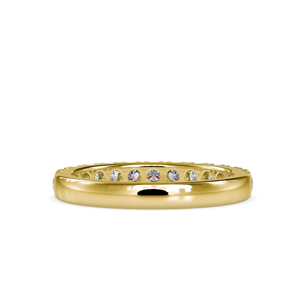 SKU: 0008 (18K) Timeless Diamond Band in Rose Gold.
