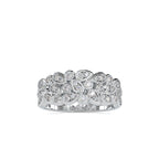 SKU: 0009 (10K) Cascading Diamond Ring in Rose Gold.