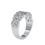 SKU: 0009 (18K) Cascading Diamond Ring in Rose Gold.