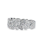 SKU: 0009 (10K) Cascading Diamond Ring in Rose Gold.