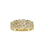 SKU: 0009 (18K) Cascading Diamond Ring in Rose Gold.