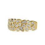 SKU: 0009 (14K) Cascading Diamond Ring in Rose Gold.