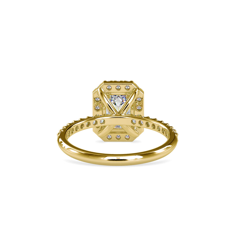 SKU: 0010 (22K) Emerald  Diamond Halo Engagment Ring .